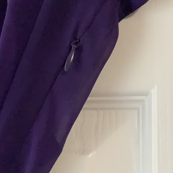 Women's Purple Ruffled Top - Picture 3 of 8